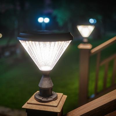 2022 High Lumens Ip66 กันน้ำ LED Outdoor Gate Solar Pillar Light Company
