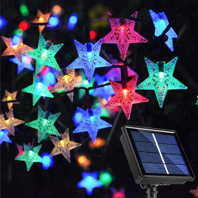 ไฟสตริงดาวพลังงานแสงอาทิตย์ 21Ft 30LED Twinkle Fairy Lights Home Garden Decor
