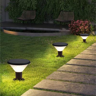 ODM ขายส่ง Outdoor Ip65 3000k ทางเดินกันน้ำแนวนอน Courtyard Villa Grassland Road Solar Led Bollard Lawn Light
