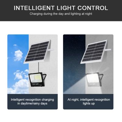 โรงงานจีน IP65 Floodlight Industrial Waterproof Outdoor Solar Reflector Led Garden Solar Flood Light
