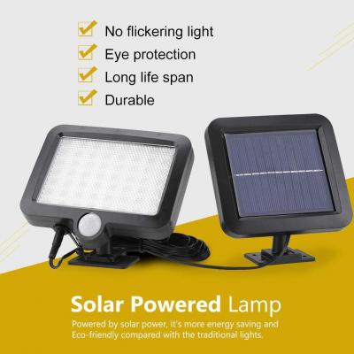 2022 LED Solar Flood Light Outdoor Motion Sensor Recharge Solar Wall Light ไฟกันน้ำ