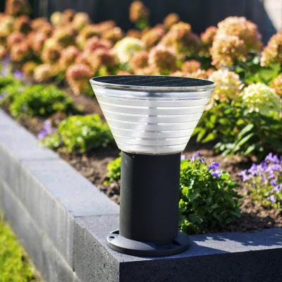 30cm Bollard Post ประตูอลูมิเนียมกันน้ำสวนกลางแจ้ง Ip65 Led Solar Pillar Light
