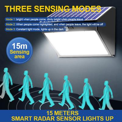 2023 ไฟสวน LED กันน้ำเซ็นเซอร์มนุษย์ไฟติดผนังพลังงานแสงอาทิตย์กลางแจ้ง